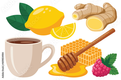 Natural remedy ingredients for cold and flu relief