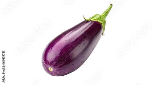 Wallpaper Mural Fresh Purple Eggplant with Green Stem  On a transparent background Torontodigital.ca