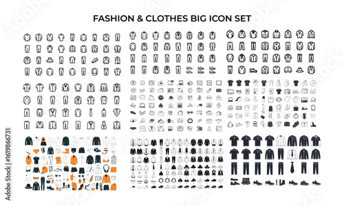 Modern vector illustration of clothing and fashion big icons in solid black on a white background, Clothing Thin Line Icons - Editable Stroke, lack silhouette icon set of men's clothing,.