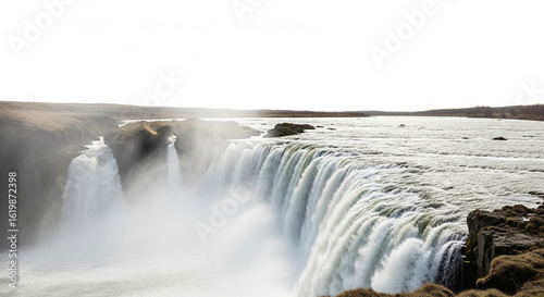 waterfall in the mountains