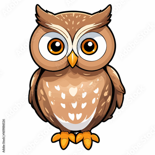 Pastel owl Art for Printing