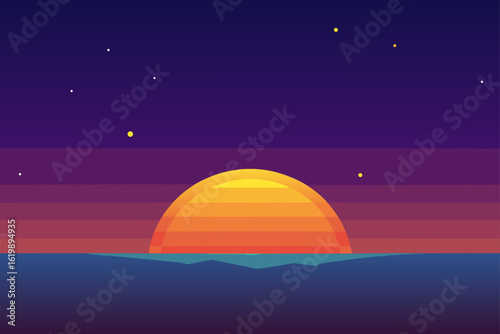 quiet glow over the horizon