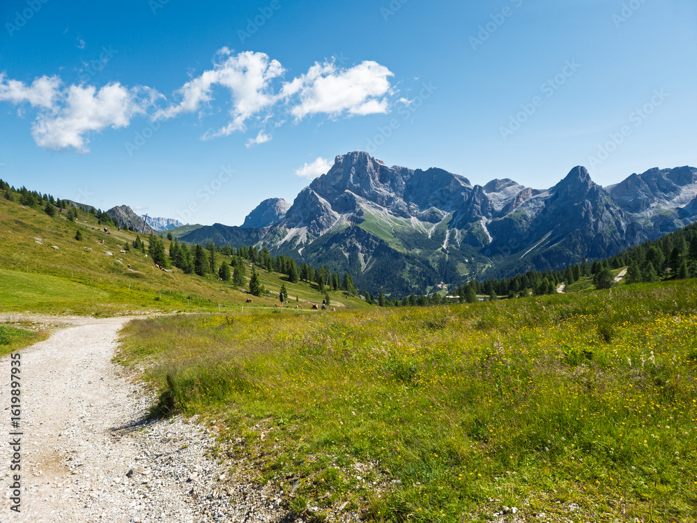 Fototapeta premium Hiking at Cima Tognola - Italy