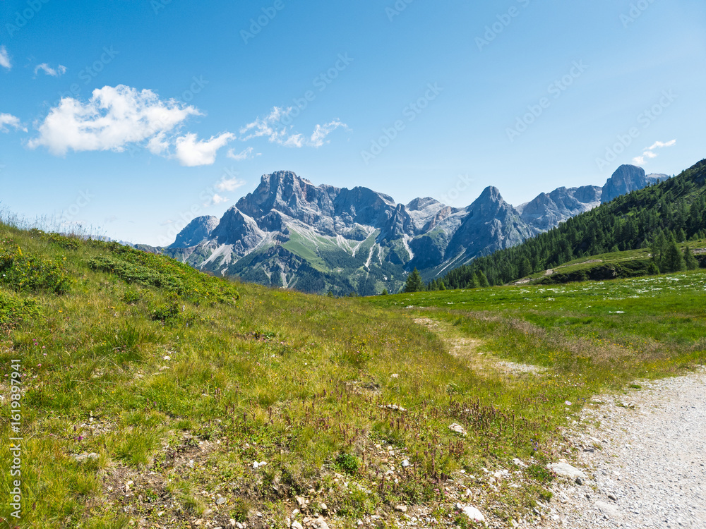 Fototapeta premium Hiking at Cima Tognola - Italy