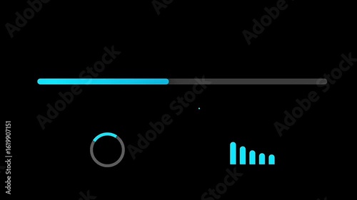 Animated Loading Progress Bars Interface Elements UI UX Design Motion Graphics Animation
