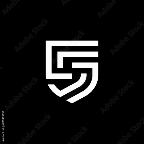 This "S Shield" logo presents a modern and futuristic take on protection. The stylized 'S' within a shield outline conveys security and innovation with a clean, sophisticated design.