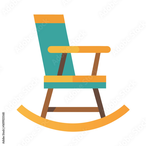 rocking chair isolated on white