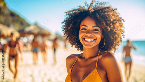 young woman on the beach