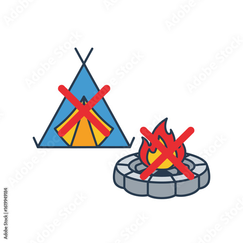 Camping Restrictions No Tents or Open Fires Allowed