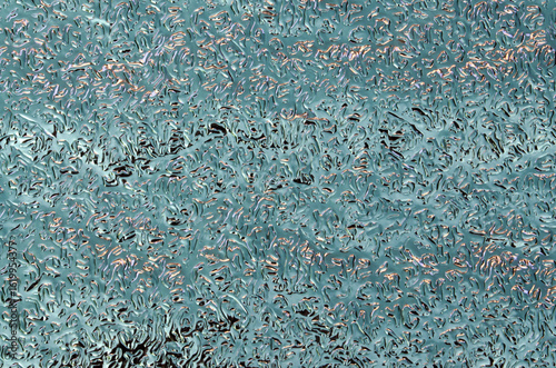 Abstract Water Droplets Texture with Metallic Shine Background