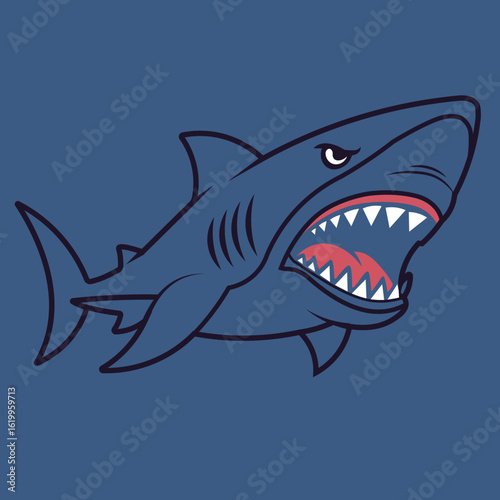 shark vector icon
