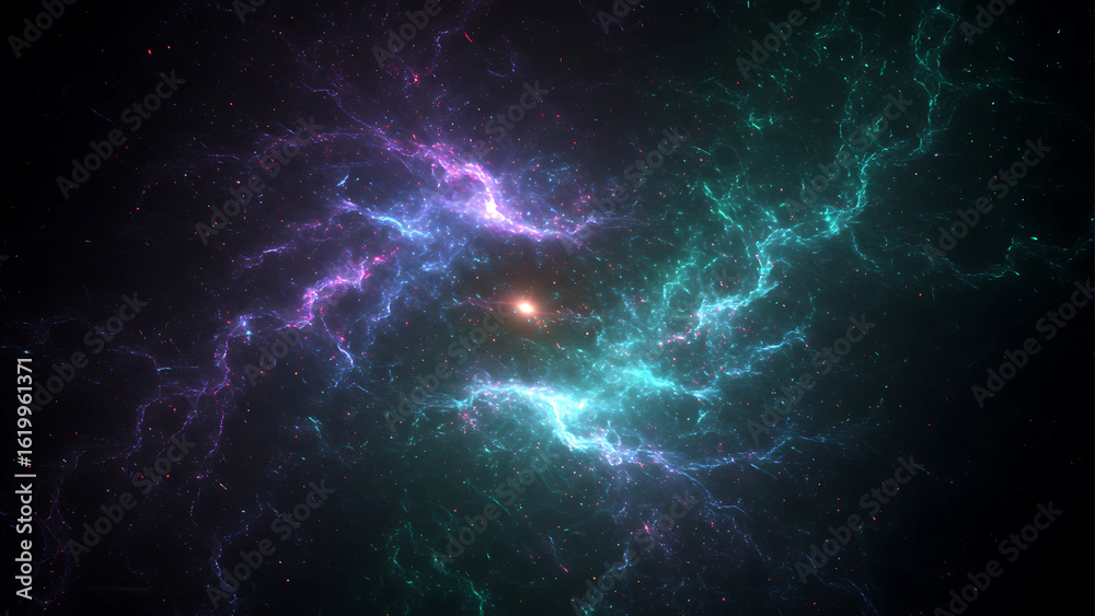 Fototapeta premium Cosmic Dust Vortex — Dark Abstract Swirl Background