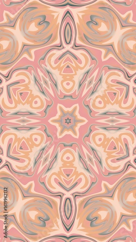Wallpaper Mural digital art in the form of a kaleidoscope Torontodigital.ca