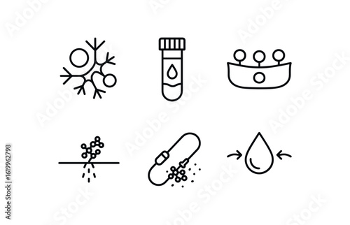 straight perfect stroke icon mono icons style isolated bloodstream infection septicemia cytokine zone bloodstream infection blood culture vial medium bloodstream infection endothelial