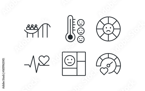 straight perfect stroke icon mono icons style isolated feelings rollercoaster icon feelings thermometer chart feelings color wheel feelings heartbeat feelings mood board feelings empathy gau