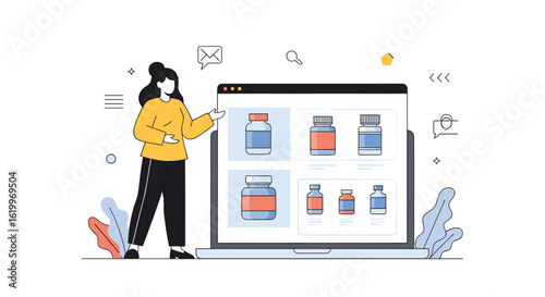 Online shopping for health supplements and vitamins promoting healthy lifestyle choices