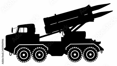 Cargo Missile Truck: Military Vehicle Art