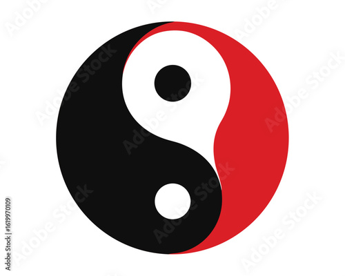 The yin yang symbol represents balance and harmony isolated on white background Ai Generated