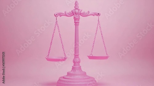 Pink scale of justice