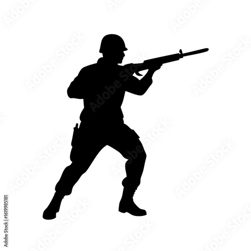 Military Soldier Rifle Silhouette