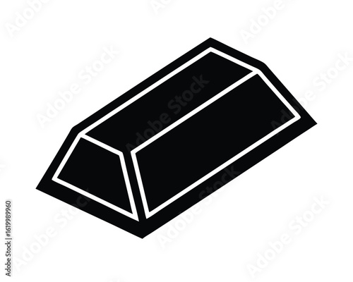 A black and white gold bar represents wealth and investment Ai Generated