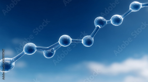 Molecular Chain in the Sky: Abstract Science and Nature Fusion