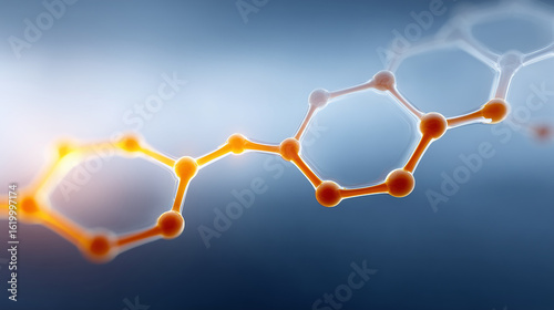 Abstract Molecular Structure: A Symbol of Scientific Innovation and Research