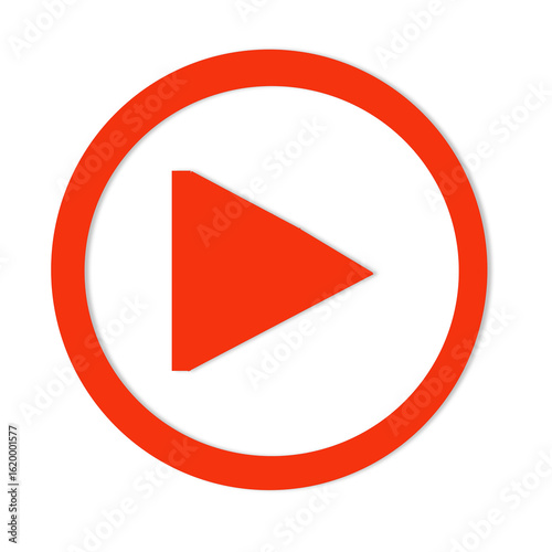 Free Download Red Play Button Icons – Flat Vector Video Play Symbols and Media Control Signs Isolated on White - GFXLoad