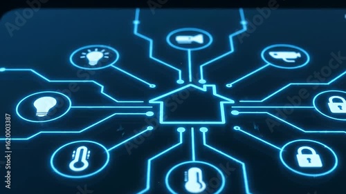 Smart home automation system connecting devices for modern living solutions and efficiency