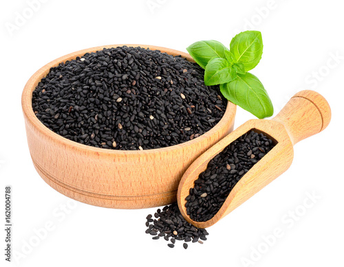 Nigella sativa or habbatussauda isolated on transparent background