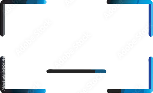 Abstract Blue And Gray Rectangular Shapes With Light Blue Glow geometric rectangles