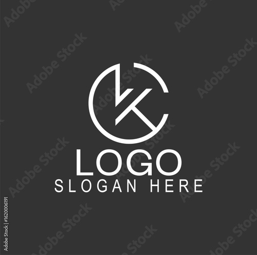 Minimalist K Letter Logo Design