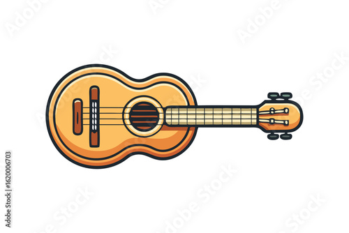 Vibrant Ukulele Illustration for Music Lovers