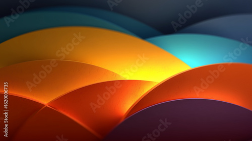 Abstract Wavy Paper Background with Warm Tones