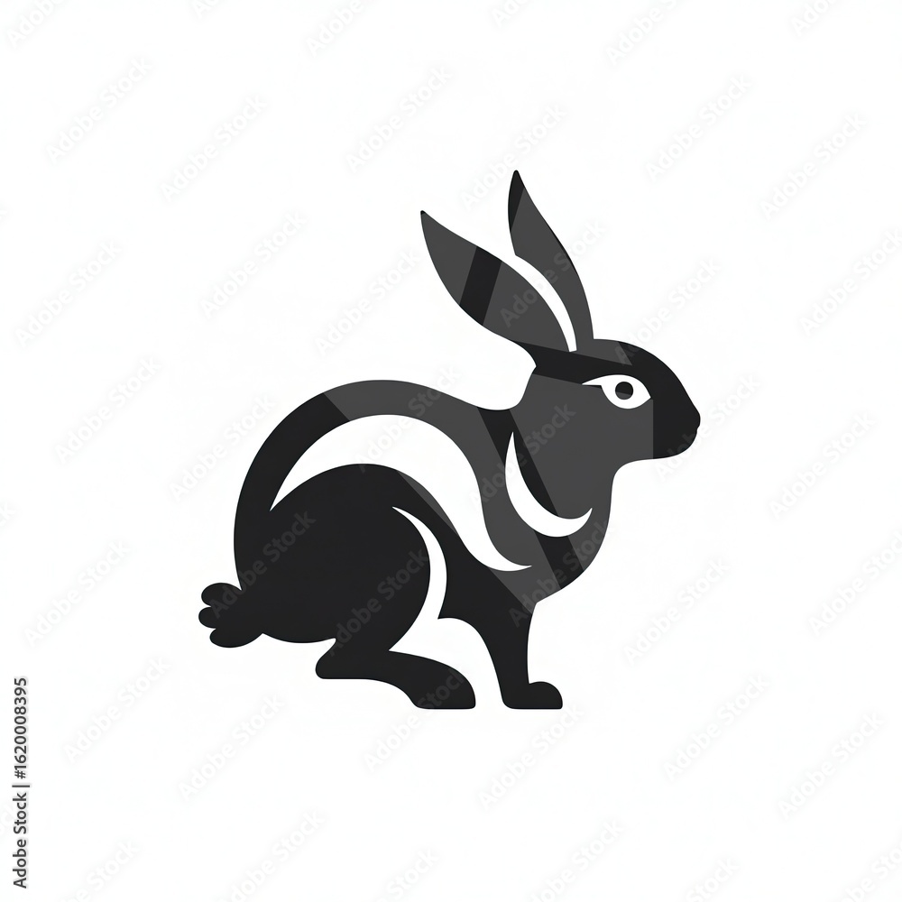 Obraz premium vector illustration of a rabbit