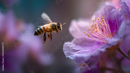 Wallpaper Mural bee on a flower Torontodigital.ca