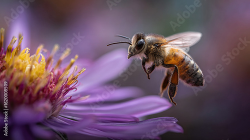 Wallpaper Mural bee on a flower Torontodigital.ca