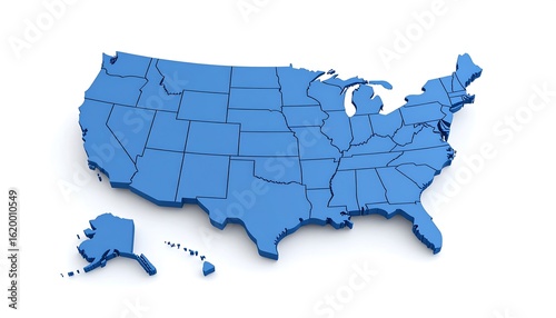 3D map of the United States (2)