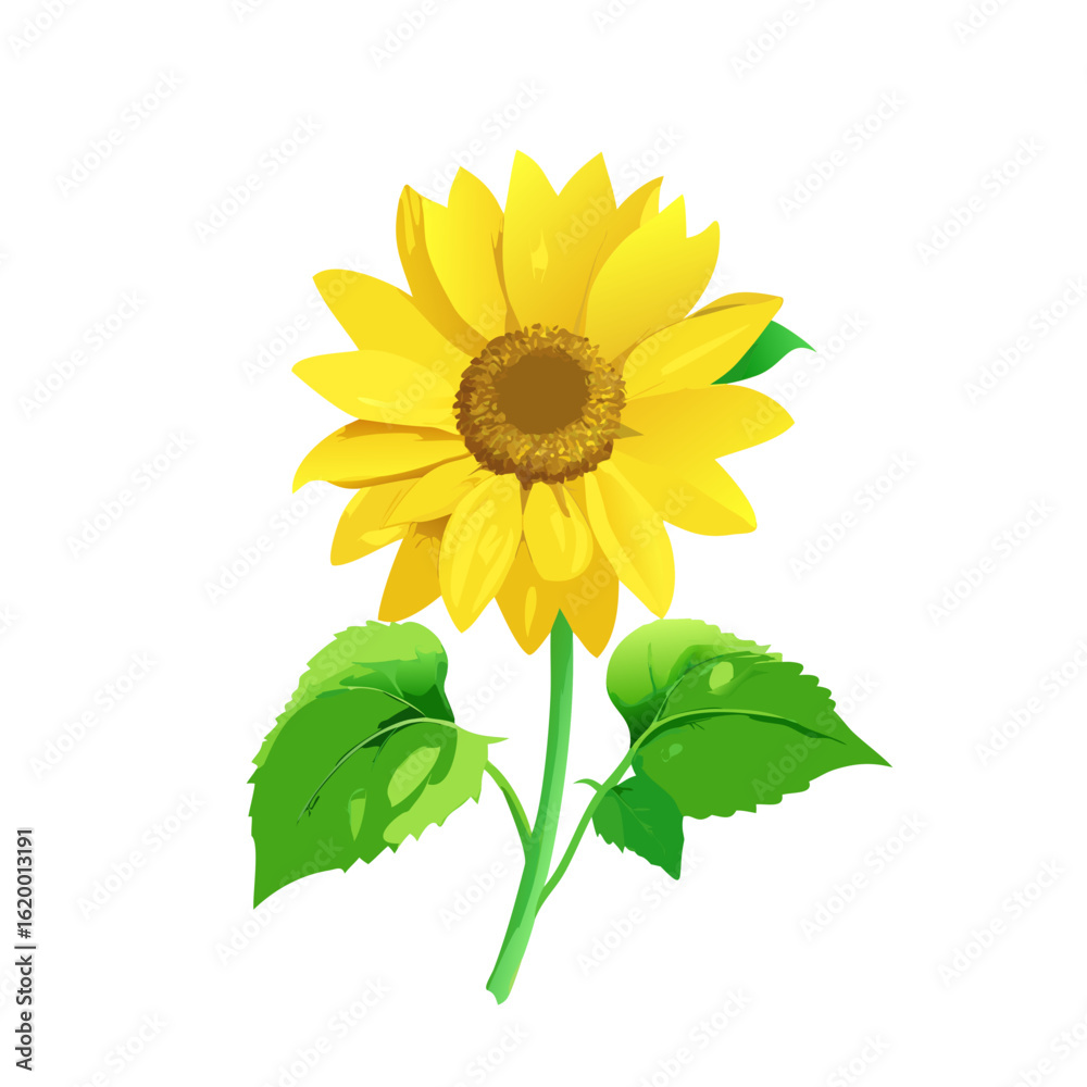 Obraz premium sunflower isolated on white background