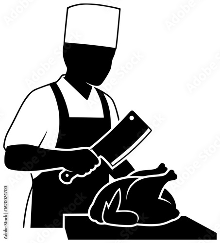 Butcher cutting meat butcher sharpening knife butcher preparing sausage butcher selling meat butcher handling chicken butcher slicing beef trimming fat grinding meat packaging steak serving