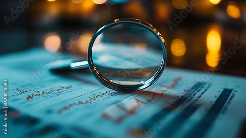 Financial Data Analysis Magnifying Glass