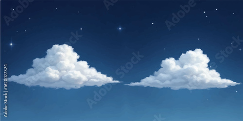 Heart shaped cloud floating in the blue sky on a sunny day with bright white clouds and beautiful natural atmosphere