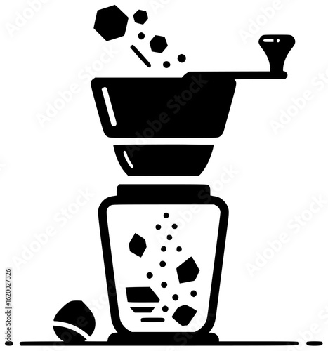 Grinder used to grind coffee beans sharpening knife cutting metal making smoothies crushing ice processing food mixing ingredients blending spices extracting juice pulverizing herbs