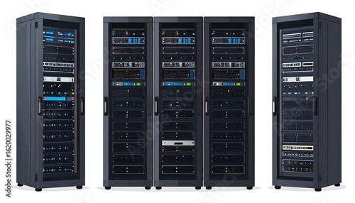 Server racks in a data center (2)