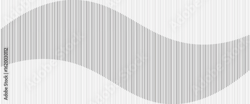 Acrylic satin corrugated glass texture light gray background. Blurred soft ribbed transparent striped door window overlay. modern design
