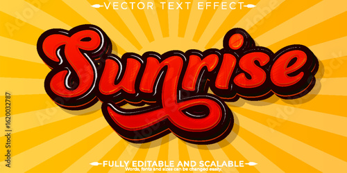 Retro sticker text effect, editable 70s and 80s text style