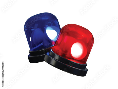 Emergency siren icon 3d render concept of fire alarm, ambulance signal, police alert, and emergency response notifications. Ideal for safety, rescue, or emergency service icon vector illustration
