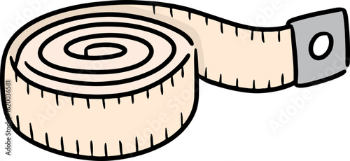 Illustration of measuring tape
