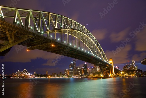 Opera House and Harbour Bridge from North Sydney, Sydney, New South Wales, Australia, Oceania
