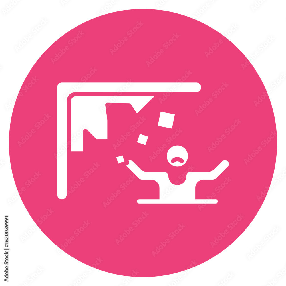 Fototapeta premium Mine Collapse Icon